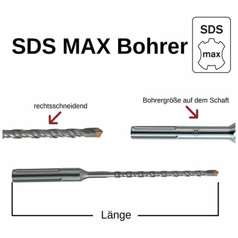 Punta Sds Max 35mm  4 Taglienti Per Martello Perforatore - Foto 2