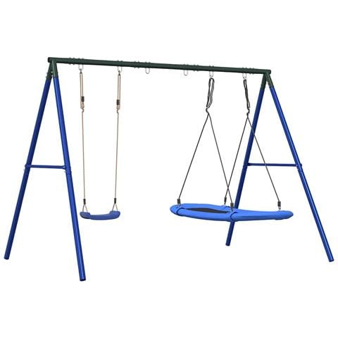 Set Gioco da Esterno con Altalena e Altalena a Disco - Foto 1