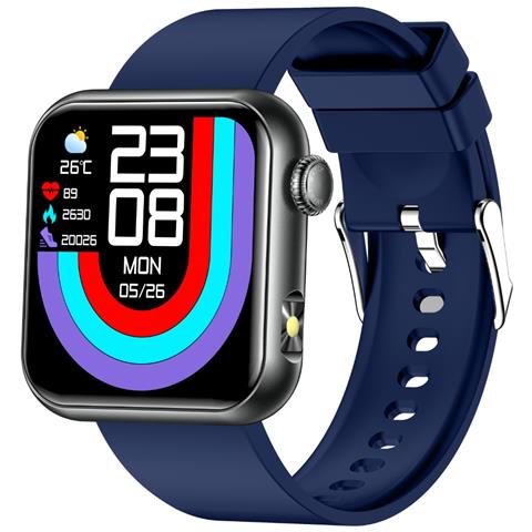 Smartwatch Con Chiamata Bluetooth E Monitoraggio Della Salute - Ossigeno Nel Sangue, Frequenza Cardiaca, Monitoraggio Del Sonno Blue - Foto 1