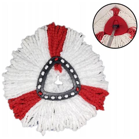 Testa Rotante Per Mop 38 Cm - Compatibile Con Vileda Easy Wring E Clean Turbo | Microfibra Lavabile, Multiuso, 100% Riutilizzabile - Foto 1