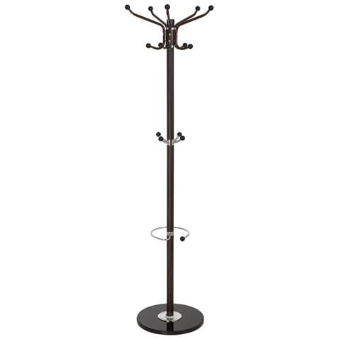 Appendiabiti In Metallo Marrone Con Portaombrelli E 5 Ganci D36x172h - Foto 1