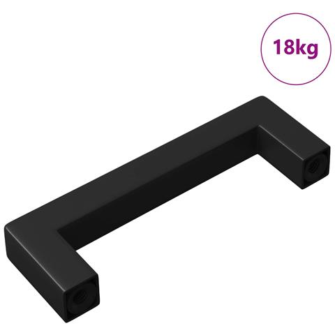 Maniglia per Mobili 429 pcs Nero 110 x 12 x 36 mm Ferro - Foto 1