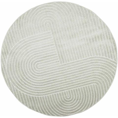 Tappeti per area Rotondo HUARTE Verde Ø 160 CM Poliestere - Foto 1