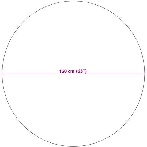 Tappeti per area Rotondo HUARTE Verde Ø 160 CM Poliestere - Foto 8