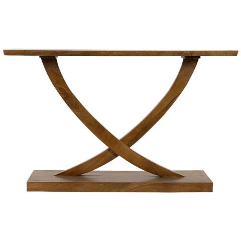 Mobile Da Ingresso In Legno Marrone Fatto A Mano, 120x35x74h Cm - Foto 2