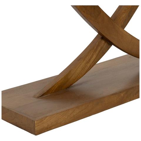 Mobile Da Ingresso In Legno Marrone Fatto A Mano, 120x35x74h Cm - Foto 7