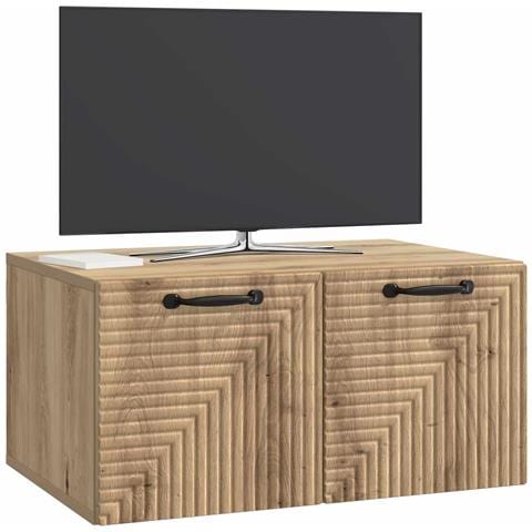 Mobile Porta TV da Muro Rovere Artigianale 59,5 x 41 x 30 cm - Foto 2