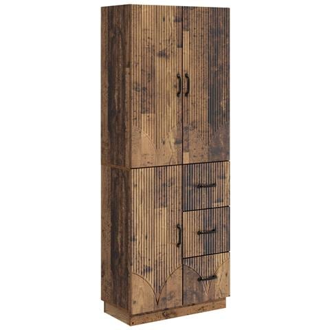 Set di armadi 2 pcs Legno antico Legno ingegnerizzato - Foto 1