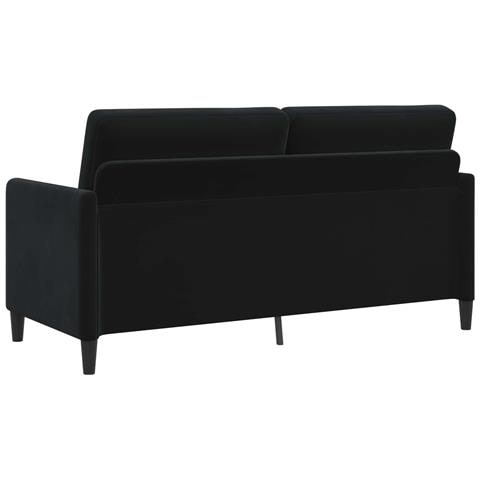 Set di Divani con Storage 2 pz Nero Poliestere - Foto 2