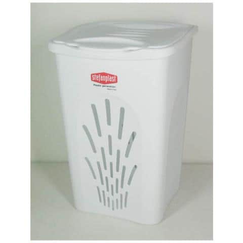 Primavera - Portabiancheria Traforato L. 50 Bianco 70130 - Foto 2