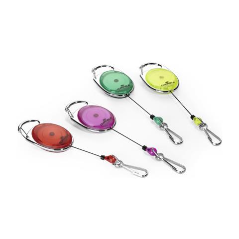 Chiocciola Yo-yo Style Ovale Gancio Filo Retrattile 80cm Moschettone Verde - Foto 7