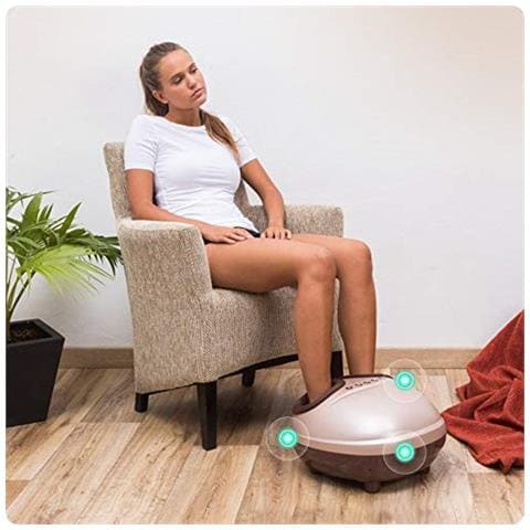 Vitalzen Mini Massaggiatore Per Piedi (modello 2019) - Massaggiatore Elettrici Con Massaggio Per Compressione, Termale E Pressoterapia - Foto 3