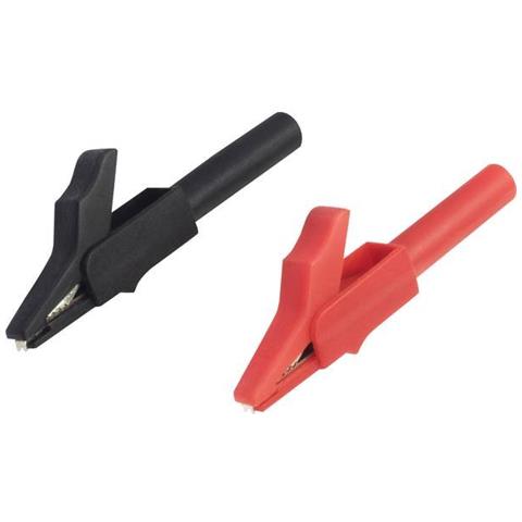 Morsetto A Coccodrillo Presa 4mm Nero, Rosso - Foto 1