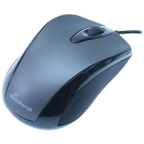 Mouse Ottico A 3 Pulsanti, A Cavo Usb, Nero / grigio - Mros201 - Foto 2
