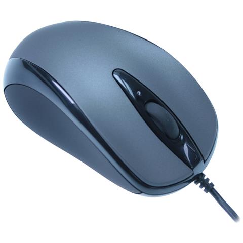 Mouse Ottico A 3 Pulsanti, A Cavo Usb, Nero / grigio - Mros201 - Foto 3