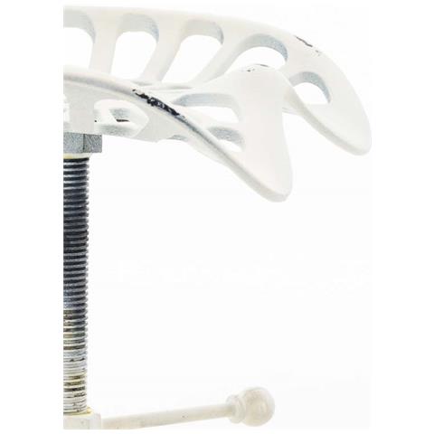 Sgabello Bar Butch in Ghisa Design Industrial I Sgabello Bancone in Metallo con Poggiapiedi E Seduta Regolabili I Sedia Sgabello Urban Bianco Antico - Foto 5