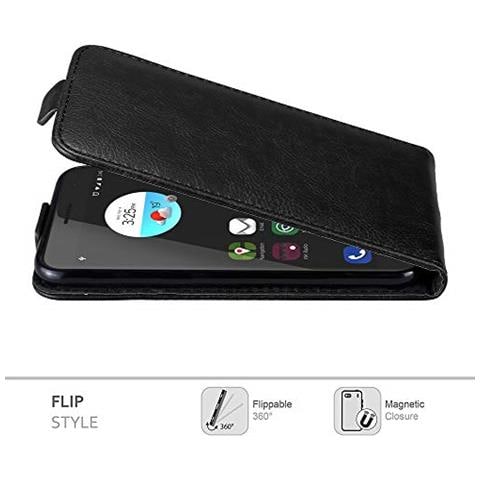 Custodia Compatibile Con Zte Blade V7 In Nero Di Notte - Coperchio Protettivo In Design Flip Con Chiusura Magnetica - Foto 2