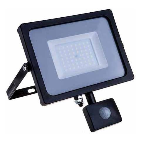 V-tac Pro Vt-20-s Faro Led 20w Ultra Slim Nero Con Sensore Pir Bianco Caldo 3000k Ip65 - Sku 451 - Foto 1