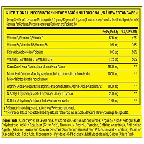 C4 Original | Polvere Pre Allenamento Mix Di Frutta | Integratore Senza Zucchero Per Uomini E Donne | 150 Mg Caffeina + Beta-alanina + Creatina Monoidrata | 60 Porzioni - Foto 2