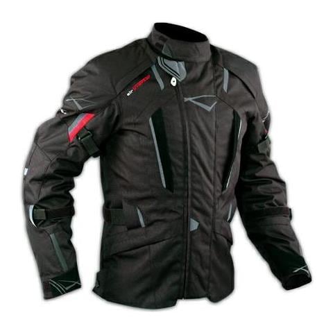 Giacca Touring Moto Cordura Protezioni Ce Sfoderabile Impermeabile Nero Xl - Foto 1