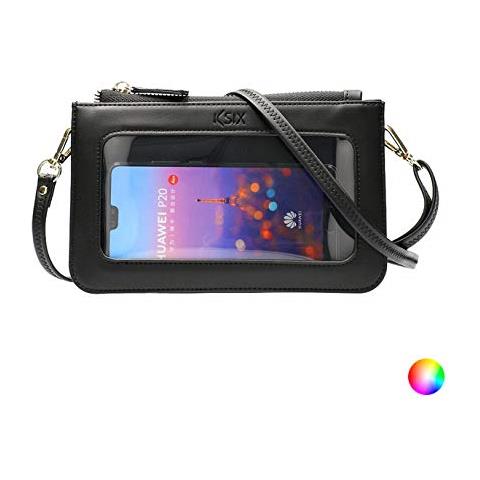 Borsa Ecopelle (20 X 13 Cm) Nero - Foto 1