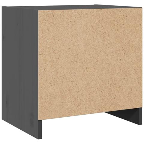 Comodini 2 Pz Grigi 40x30,5x40 Cm In Legno Massello Di Pino - Foto 11