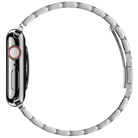 Modern Fit Band Per Apple Watch 4 / 5 / 6 / 7 / 8 / 9 / Se / Ultra (42 / 44 / 45 / 49 Mm) Argento - Foto 10