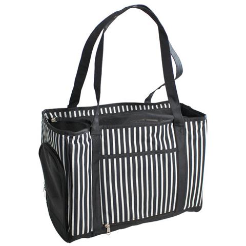 Borsa Per Cani E Gatti Yatek Con Rete Di Protezione Interna E Apertura Laterale Colorata Blanco Y Negro - Foto 1