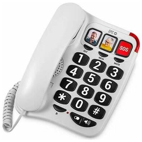 Telefono Fijo Para Personas Mayores - Teclas Xxl - Llamadas Con Una Sola Pulsacion - Volume De Timbre De 93db - Comp - Foto 1