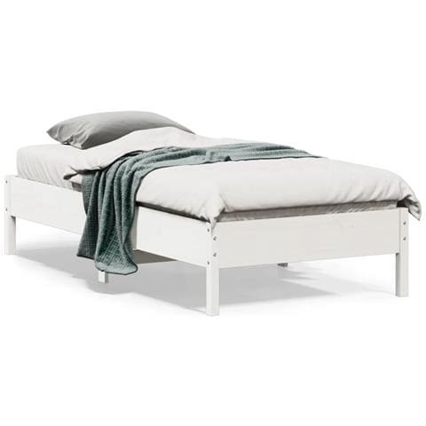 Giroletto Bianco 75x190 Cm In Legno Massello Di Pino - Foto 1