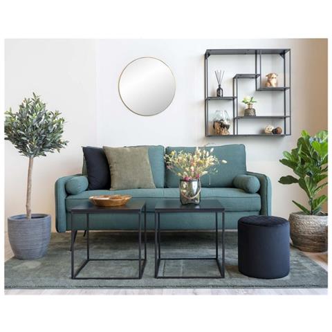 Tavolino Vita - Nero - Metallo - 45x45x45 Cm - Foto 8