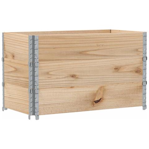 Fioriera Da Giardino 100x50 Cm In Legno Massello Di Pino - Foto 2