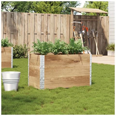 Fioriera Da Giardino 100x50 Cm In Legno Massello Di Pino - Foto 1