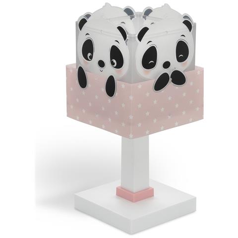 Lampada Da Comodino Per Bambini Panda Rosa - Foto 1