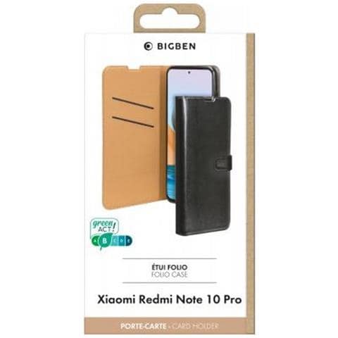 Custodia Per Xiaomi Redmi Note 10 Pro Folio Wallet Linguetta Magnetica, Nero - Foto 5