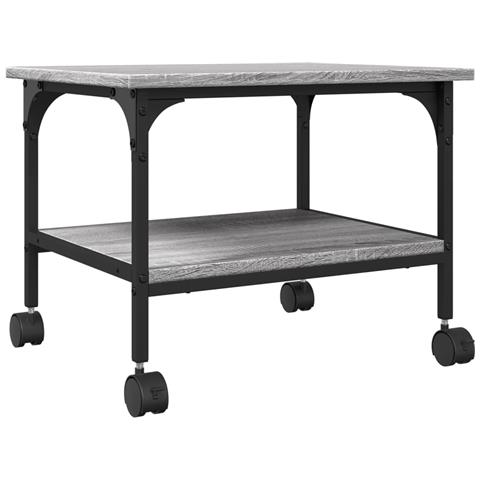 Supporto Stampante 2 Piani Grigio Sonoma 50x40x38cm Multistrato - Foto 2