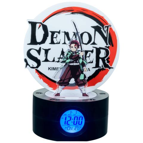 Demon Slayer Tanjiro Diffusore Di Luce A Led E Sveglia, Multicolore - Foto 1