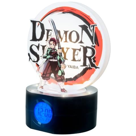 Demon Slayer Tanjiro Diffusore Di Luce A Led E Sveglia, Multicolore - Foto 2