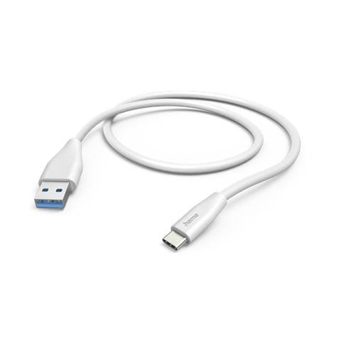 Usb-a To Usb-c Quick Charging Cable, Usb 2.0, 1.5 Metre, White - Foto 1