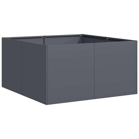 Fioriera Antracite 80x80x40 Cm In Acciaio Laminato A Freddo - Foto 2