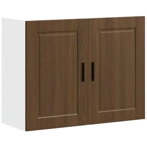 Pensile Da Cucina Porto Rovere Marrone In Legno Multistrato - Foto 2