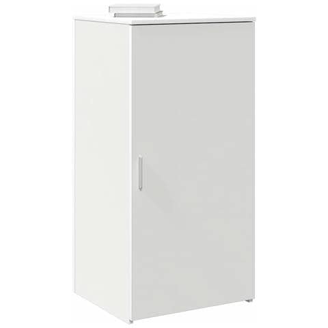 Mobile Portaoggetti Bianco 50x45x103,5 Cm In Legno Multistrato - Foto 1