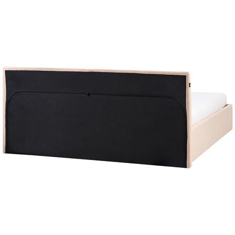 Letto Contenitore Bouclé Orbey 180 X 200 Cm Beige - Foto 8