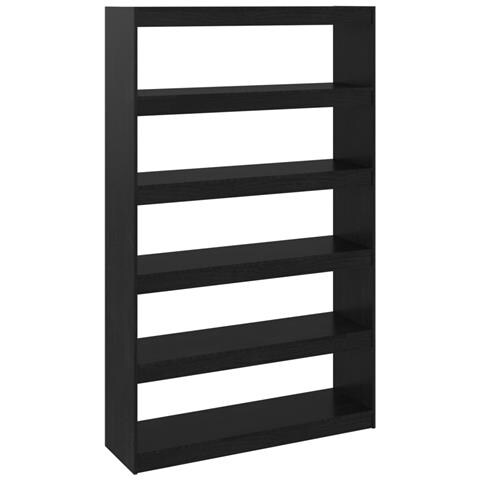 Lusso Casadino - Libreria/divisorio Nero 100x30x167,5 Cm In Legno Di Pino - Foto 1