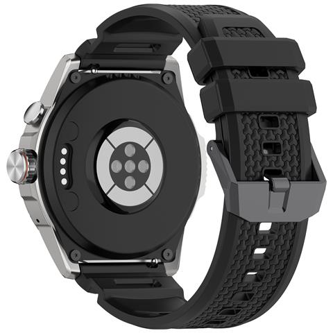 Cinturino Ufficiale Per Ticwatch Atlas 24mm, Silicone Bianco Stile Armatura, Compatibile Con Ticwatch Atlas /pro5 Enduro /itouch Air3 Black - Foto 2