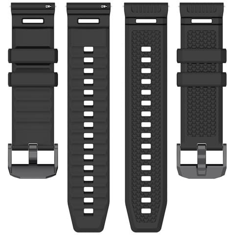 Cinturino Ufficiale Per Ticwatch Atlas 24mm, Silicone Bianco Stile Armatura, Compatibile Con Ticwatch Atlas /pro5 Enduro /itouch Air3 Black - Foto 7