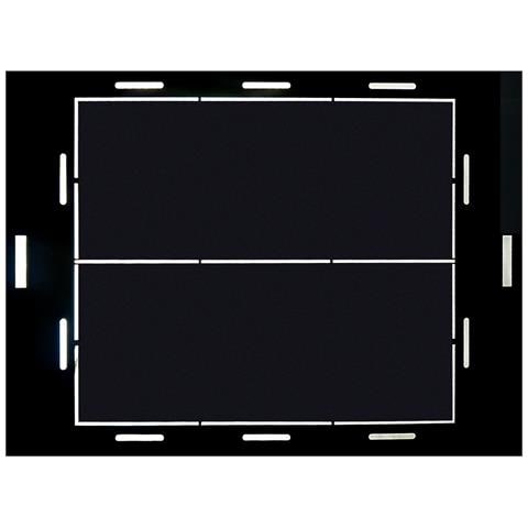 Armadio Rack 19" a Muro 9 Unità P. 450 mm Flat Pack Nero - Foto 2