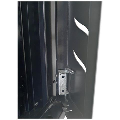 Armadio Rack 19" a Muro 9 Unità P. 450 mm Flat Pack Nero - Foto 11