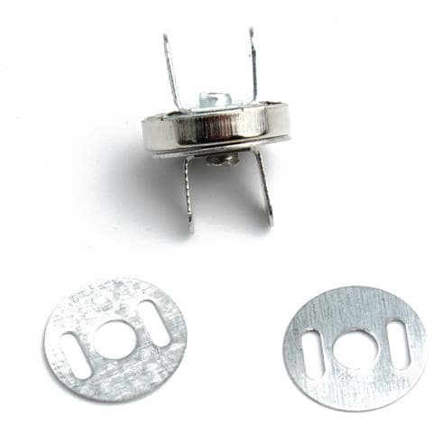 Bottoni Magnetici Per Borsa In Ottone Antico, 18 Mm (confezione Da 10) Silver - Foto 1