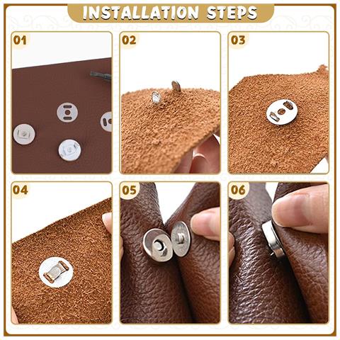 Bottoni Magnetici Per Borsa In Ottone Antico, 18 Mm (confezione Da 10) Silver - Foto 4